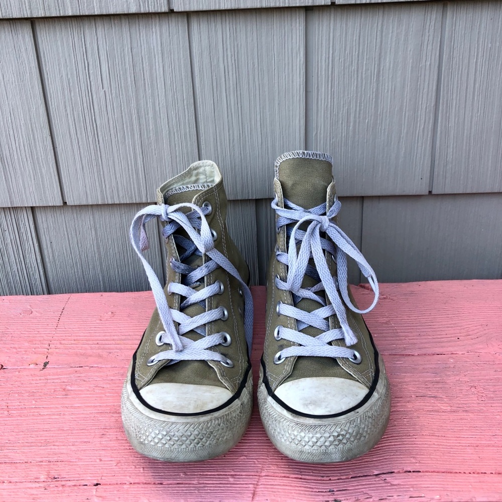 Green Converse Chuck Taylor High Tops